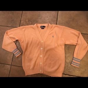 Men’s Polo Cardigan Sweater size Large